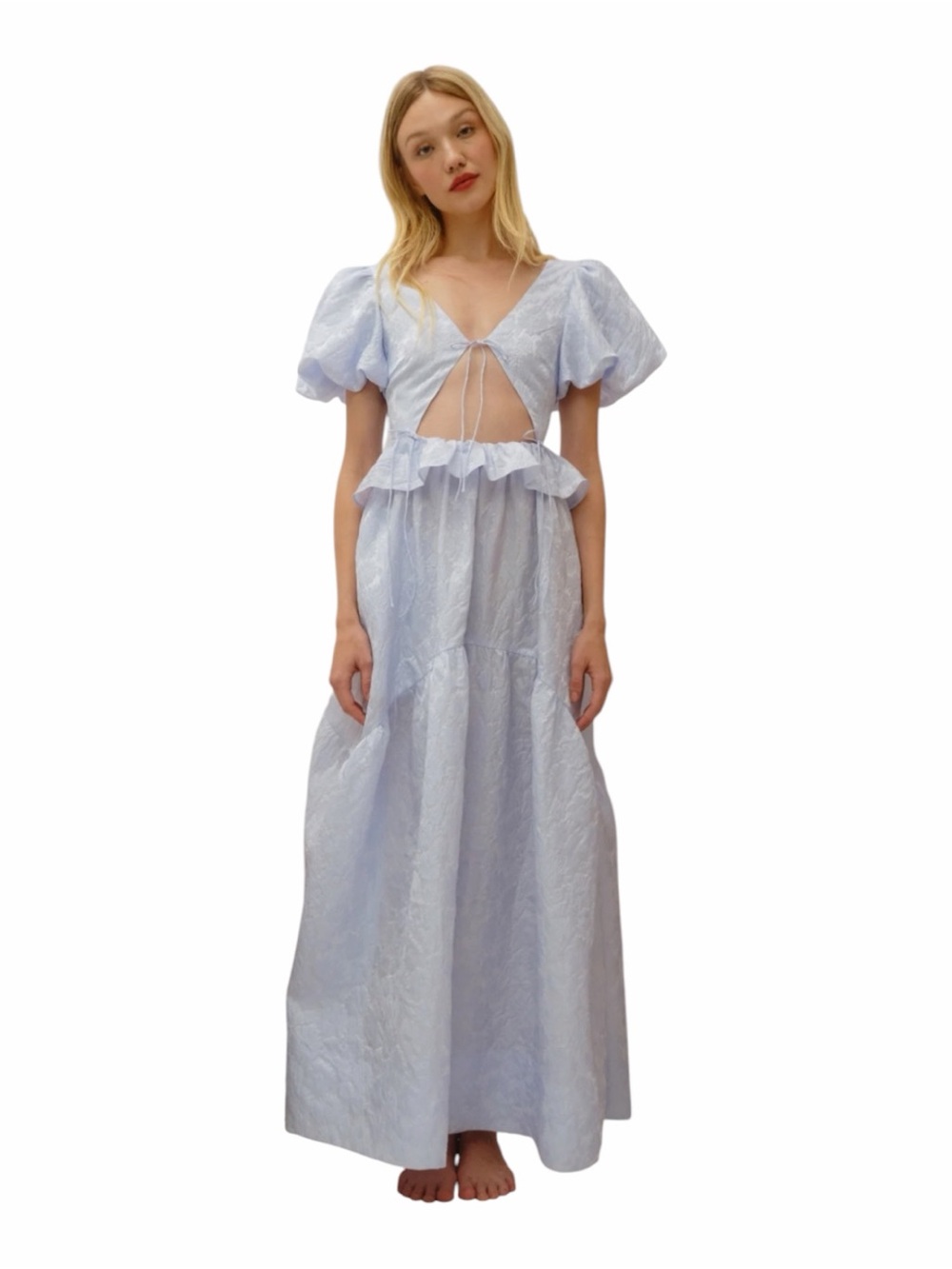 Allina Liu Edessa Jacquard Dress Size M